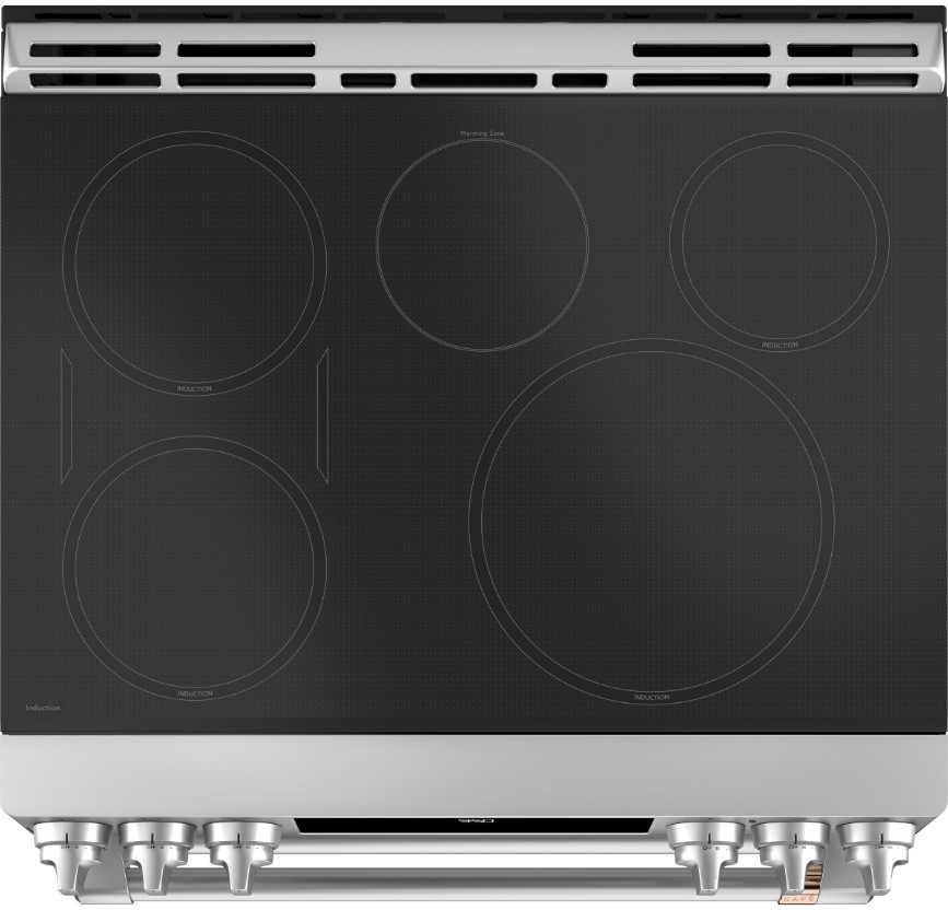 CHS950P2MS1 Cafe 30" SlideIn Front Control Induction Double Oven Range