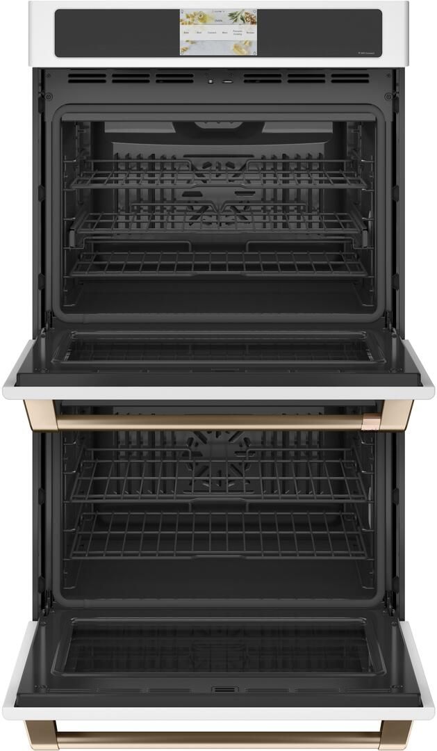 CTD90DP4NW2 Cafe 30" Professional Series Smart Built In Convection Double Wall Oven Matte