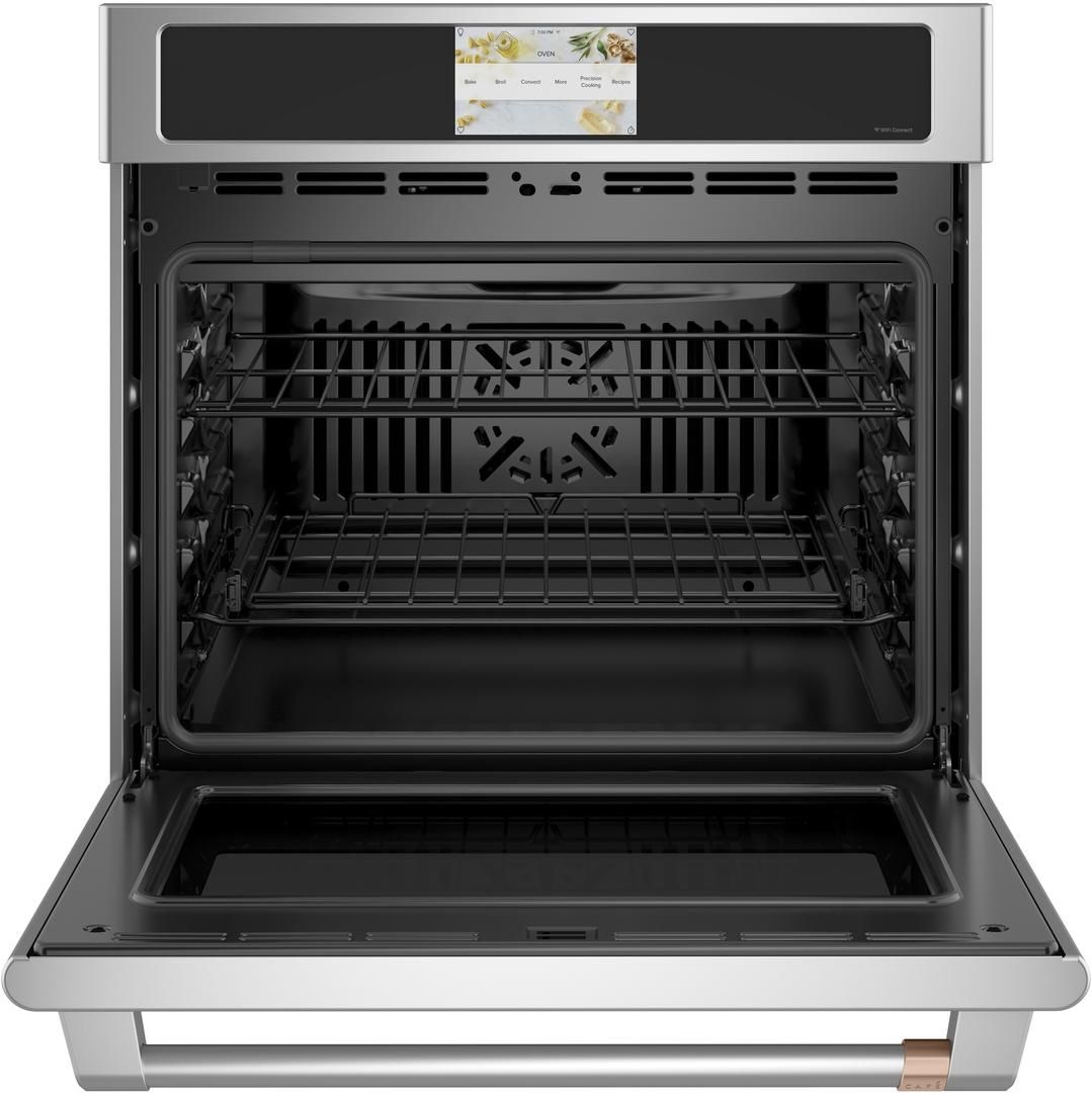 CTS70DP2NS1 Cafe 30" Electric Single Wall Oven with TopDown True Convection and Full Color