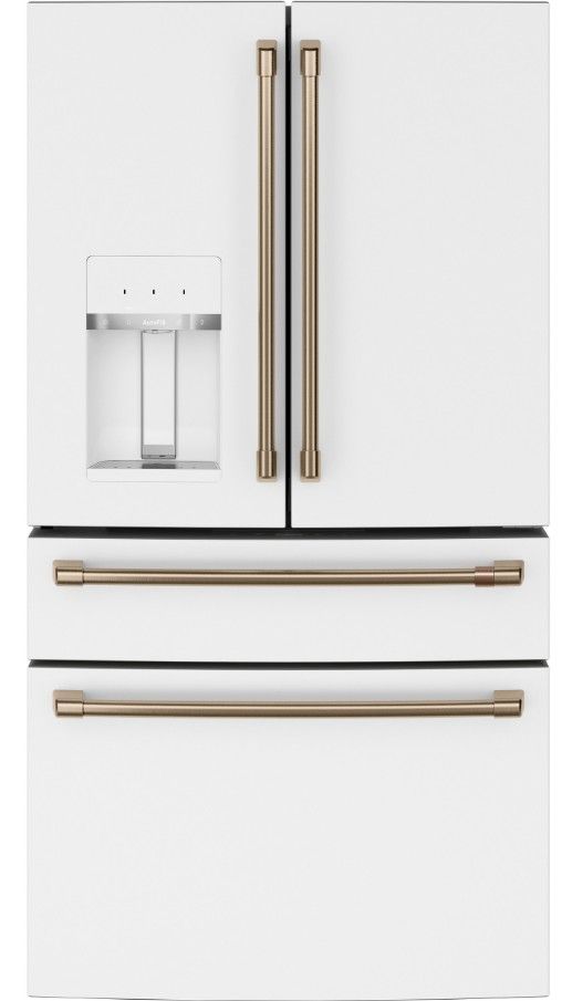 CVE28DP4NW2 Cafe 36" French Door Refrigerator with TwinChill Evaporators and Wifi White with