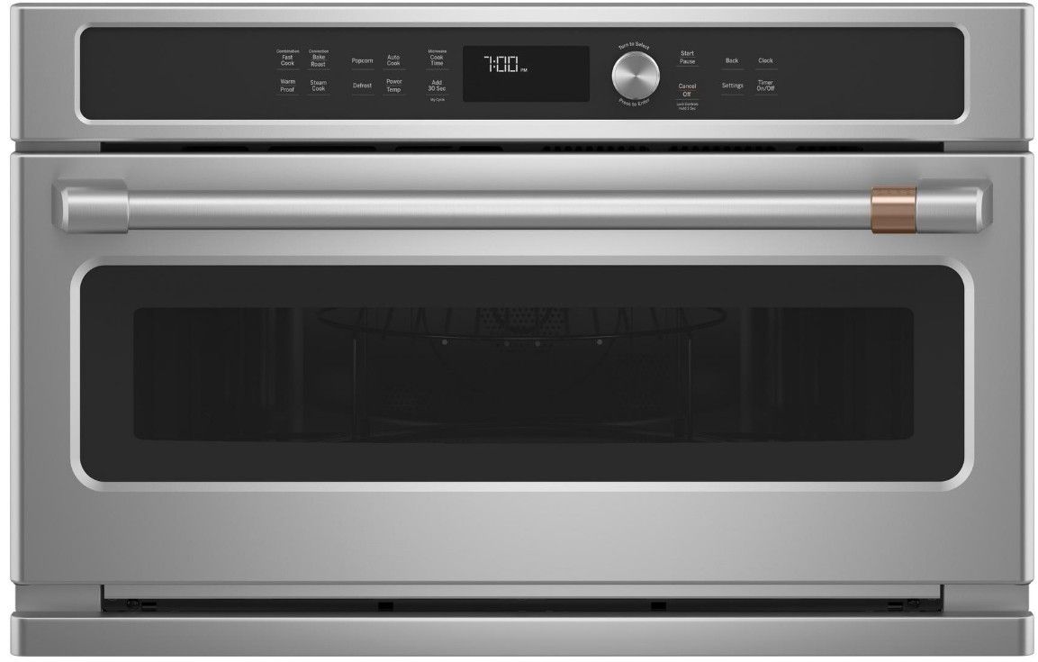 CWB713P2NS1 Cafe 30" Five In One Single Wall Oven Microwave Combo with