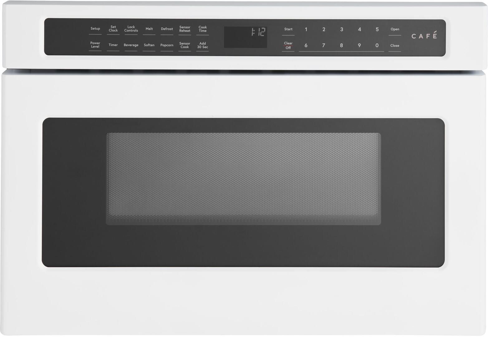 CWL112P4RW5 Cafe 24" Built in Microwave Drawer Oven Matte White