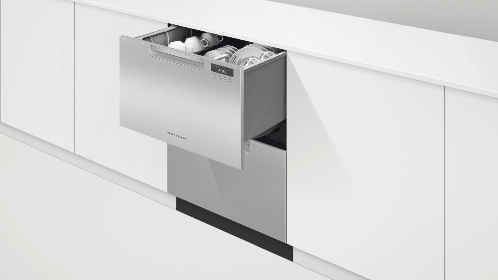DD24DAX9N 24" Fisher & Paykel Full Console Double Drawer Dishwasher