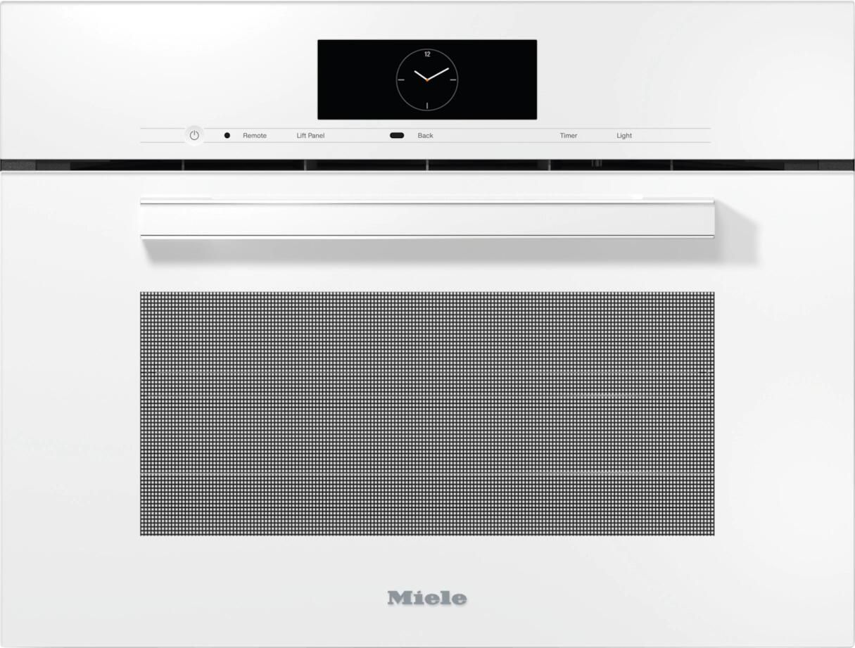 DGC7840BRWS Miele 24" VitroLine Combination Steam Oven Brilliant White