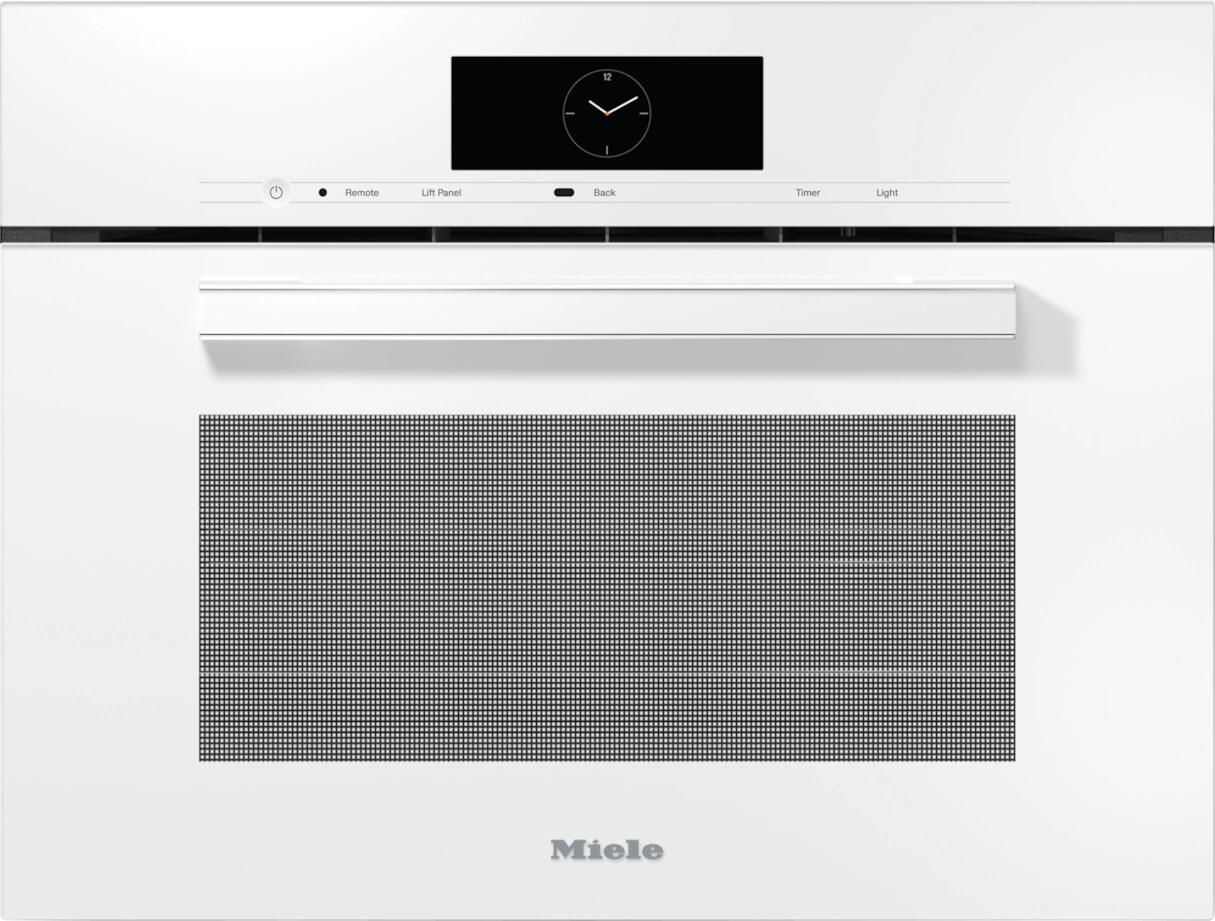 DGC7840BRWS Miele 24" VitroLine Combination Steam Oven Brilliant White