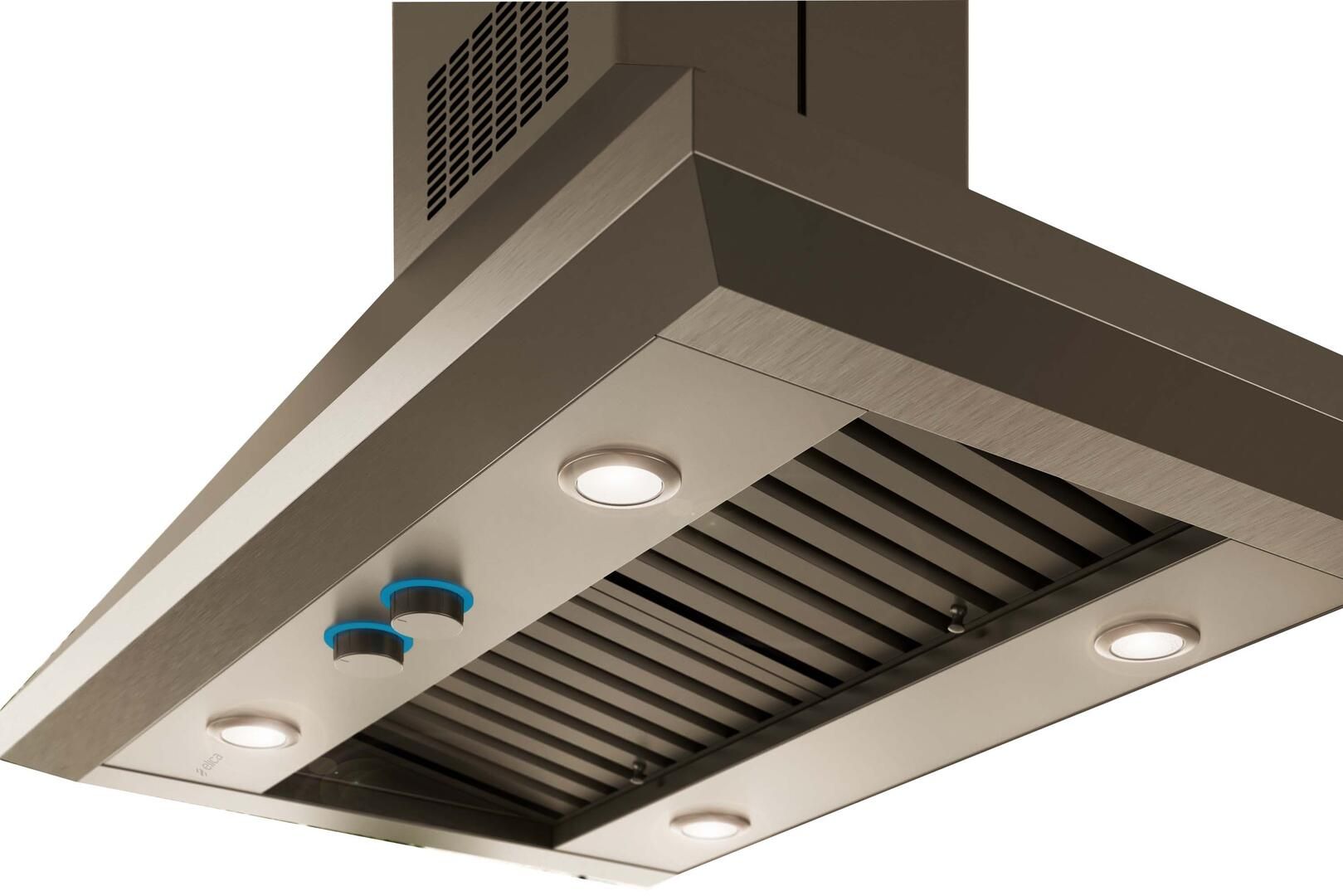 ELI142S2 Elica 42" Pro Series Leone Island Hood 1200 CFM Stainless