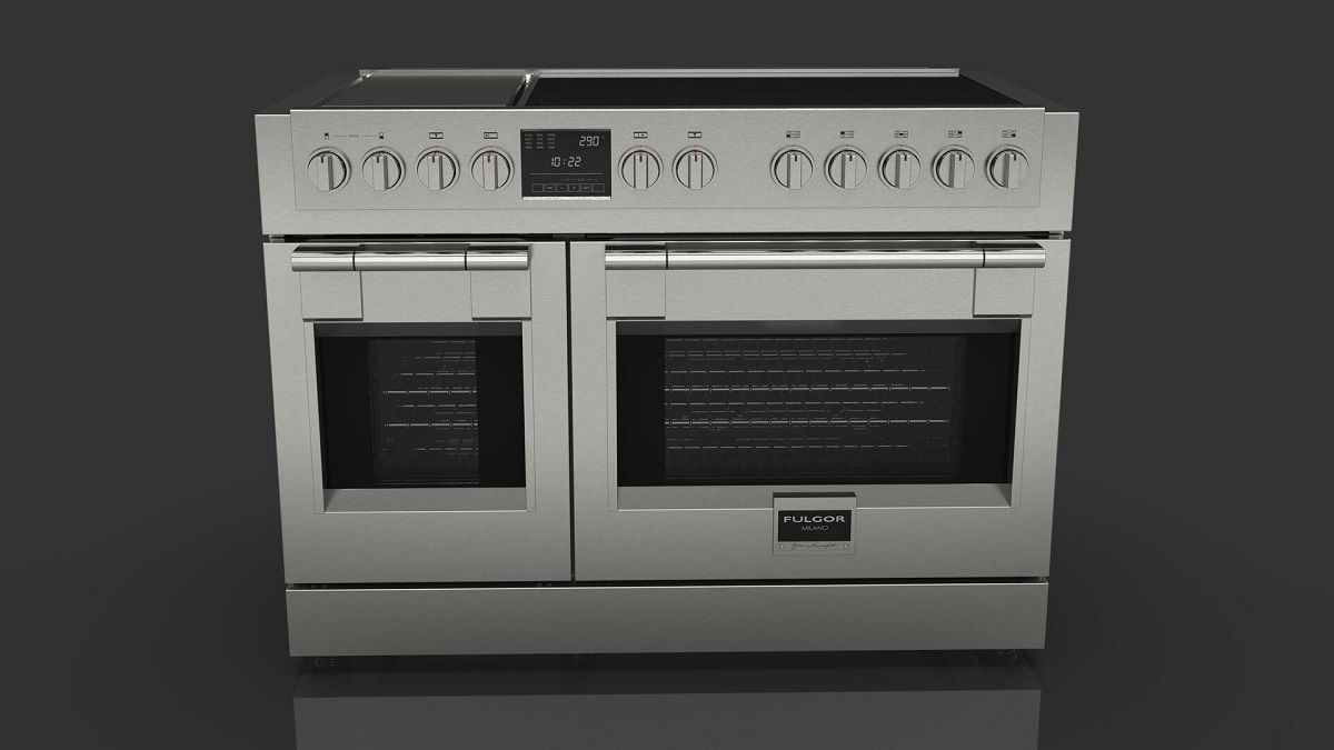 F6PIR485GS1 Fulgor Milano 48" Sofia Pro Induction Range with 5 Cooking