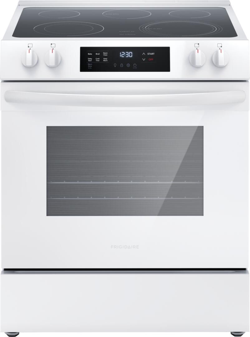 FCFE3062AW Frigidaire 30" Front Control Electric Range with 5 Elements