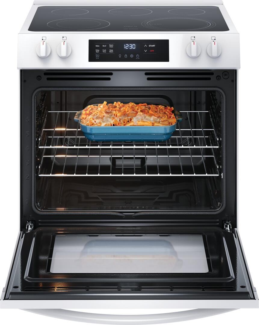 FCFE3062AW Frigidaire 30" Front Control Electric Range with 5 Elements
