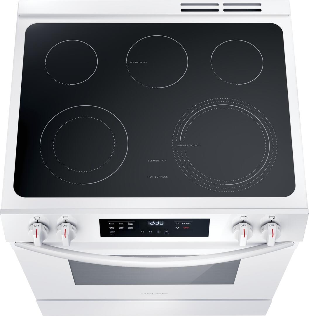 FCFE3062AW Frigidaire 30" Front Control Electric Range with 5 Elements