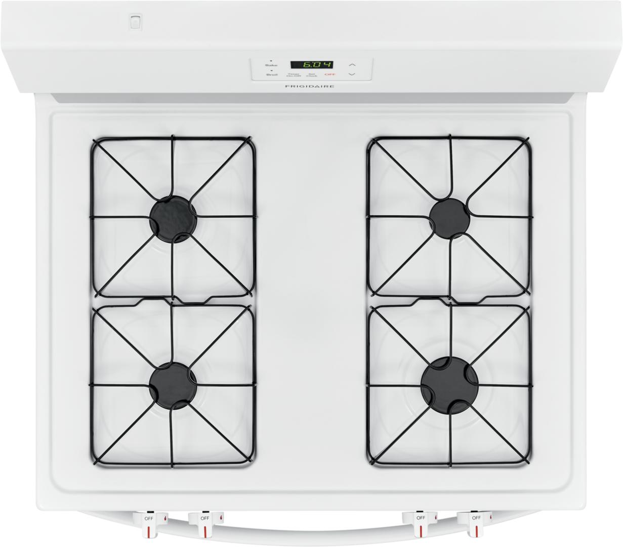 FCRG3015AW Frigidaire 30" Freestanding Gas Range with Store More