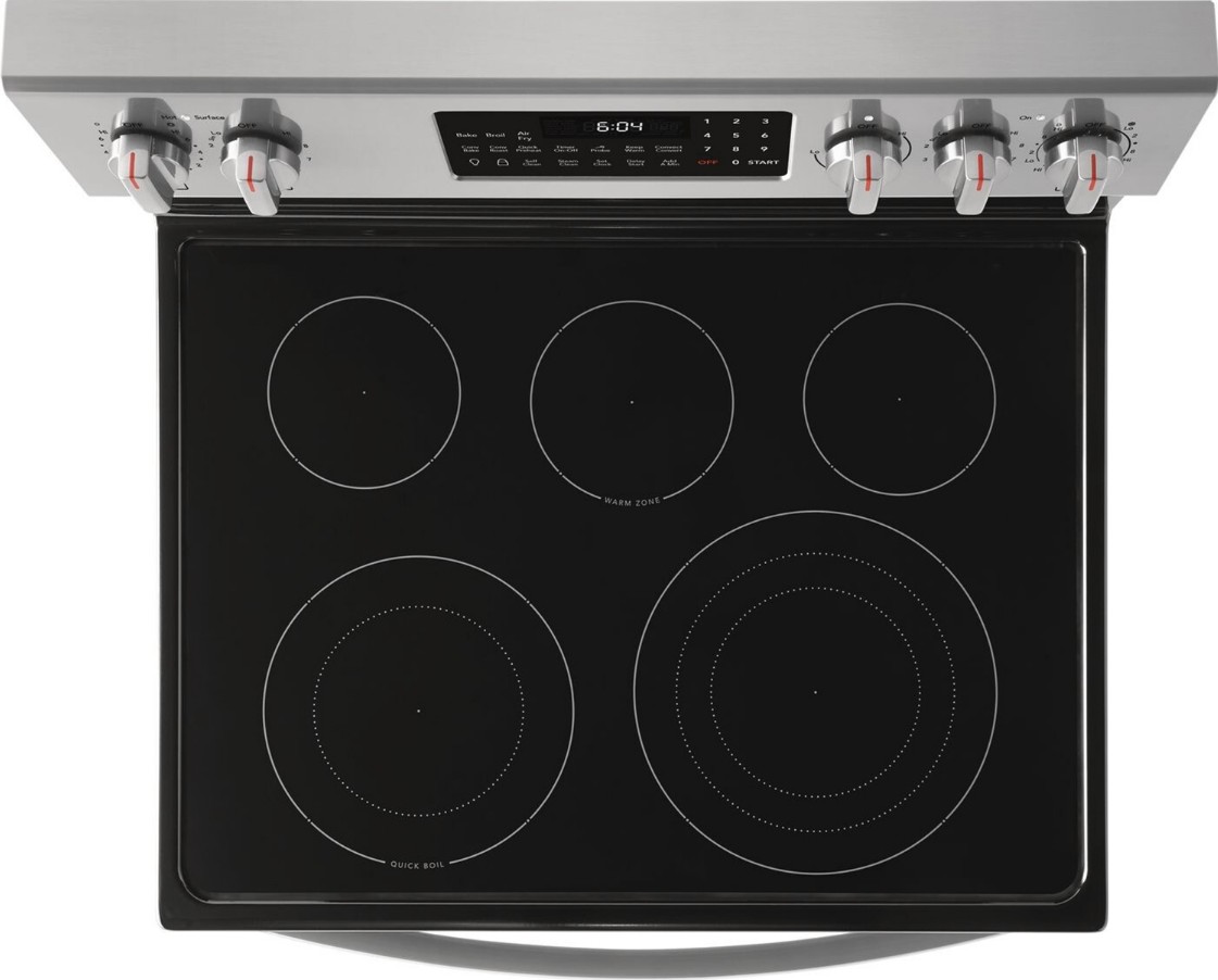 GCRE3060AF Frigidaire Gallery 30" Freestanding Electric Range with Steam Clean Option and Air