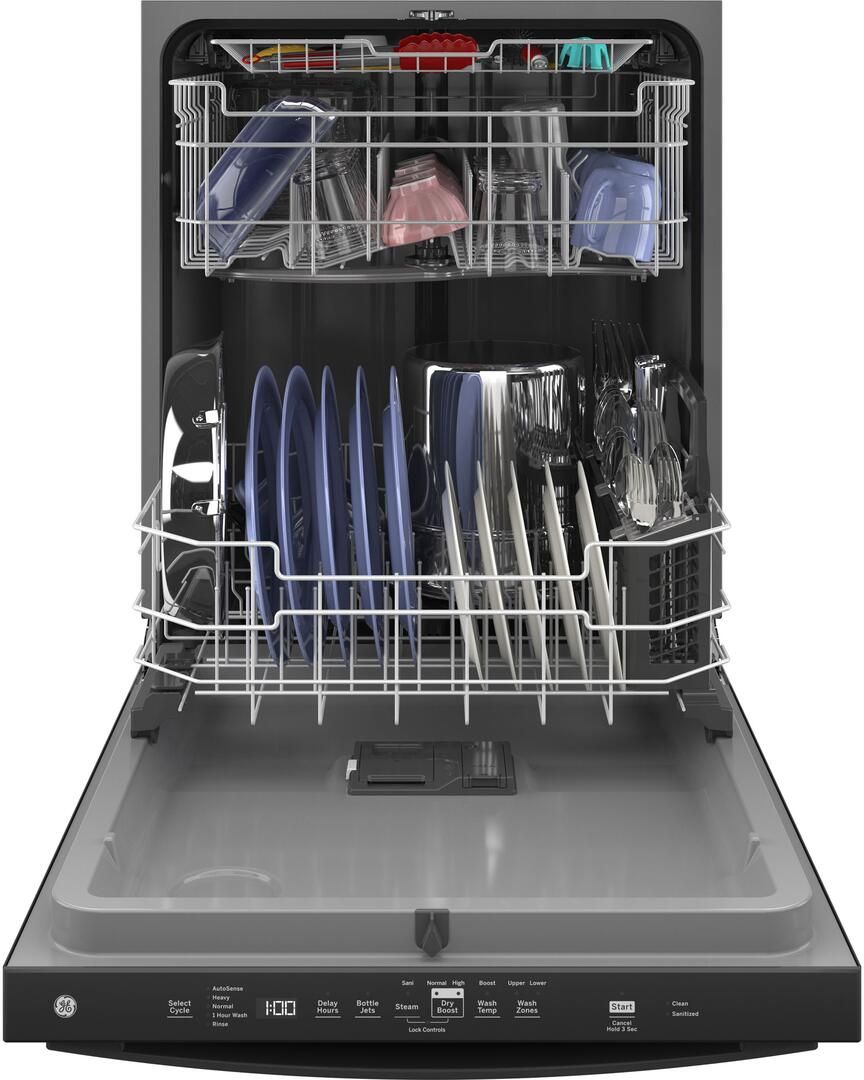 GDT630PGRBB GE 24" Top Control Dishwasher Black