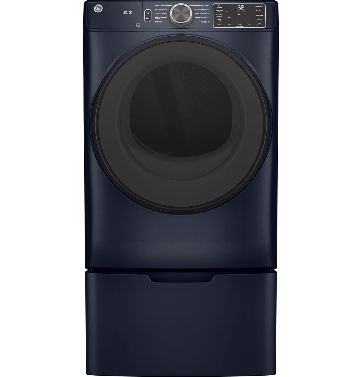 GFD55ESPRRS GE 28" Smart Electric Dryer with 7.8 cu ft capacity