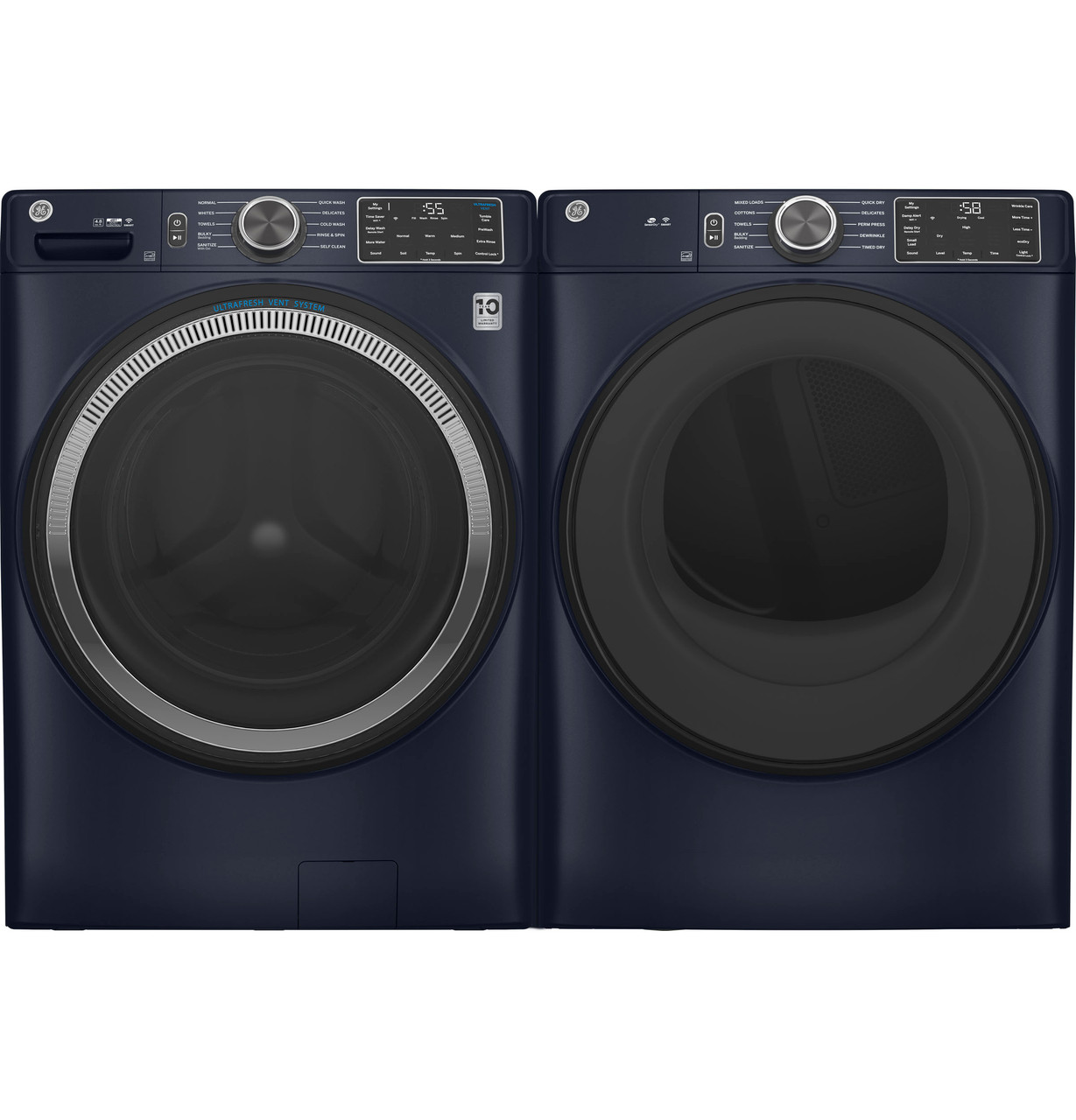 GFD55ESPRRS GE 28" Smart Electric Dryer with 7.8 cu ft capacity