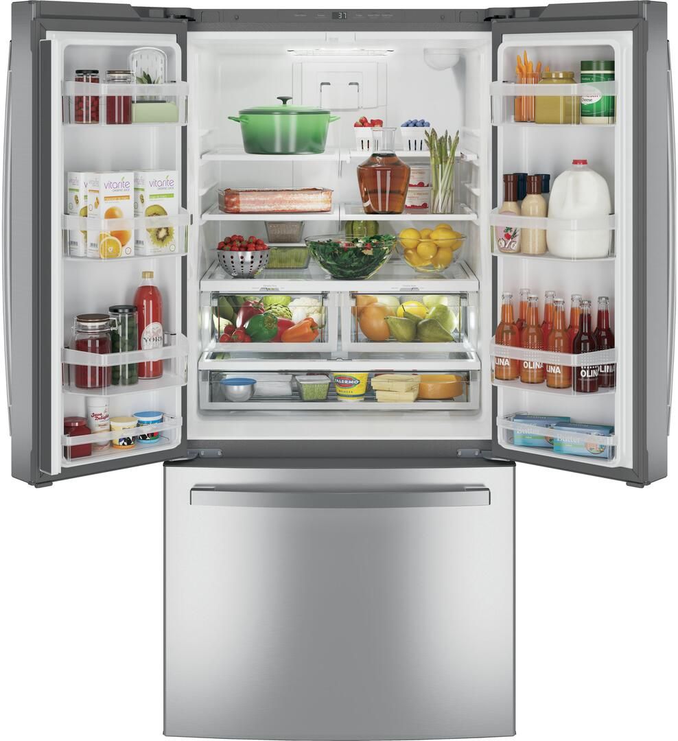 GNE25JYKFS GE 33" French Door 24.8 Cu. Ft. Refrigerator with Internal