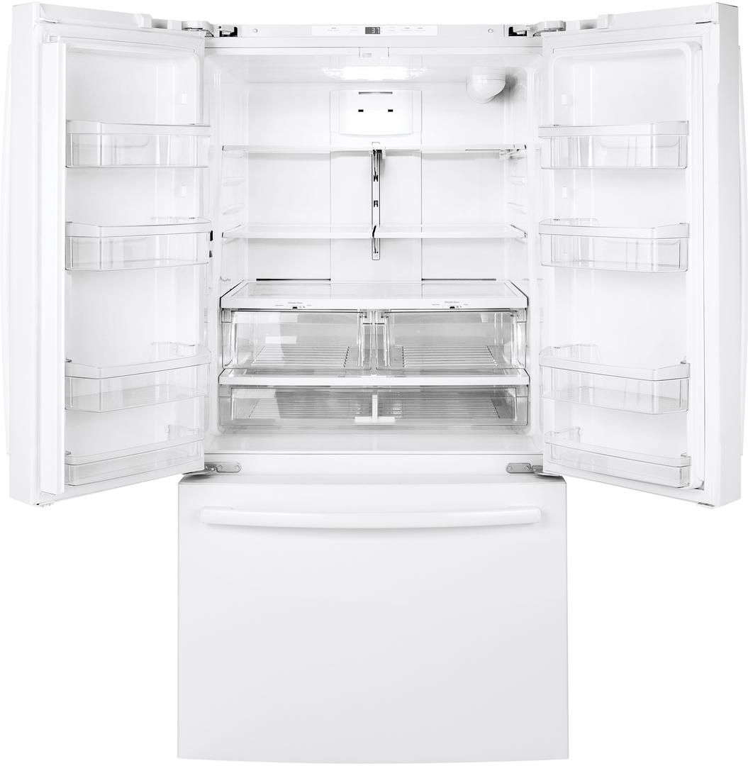 GNE27JGMWW GE 36" 27.0 Cu. Ft. French Door Refrigerator with LED