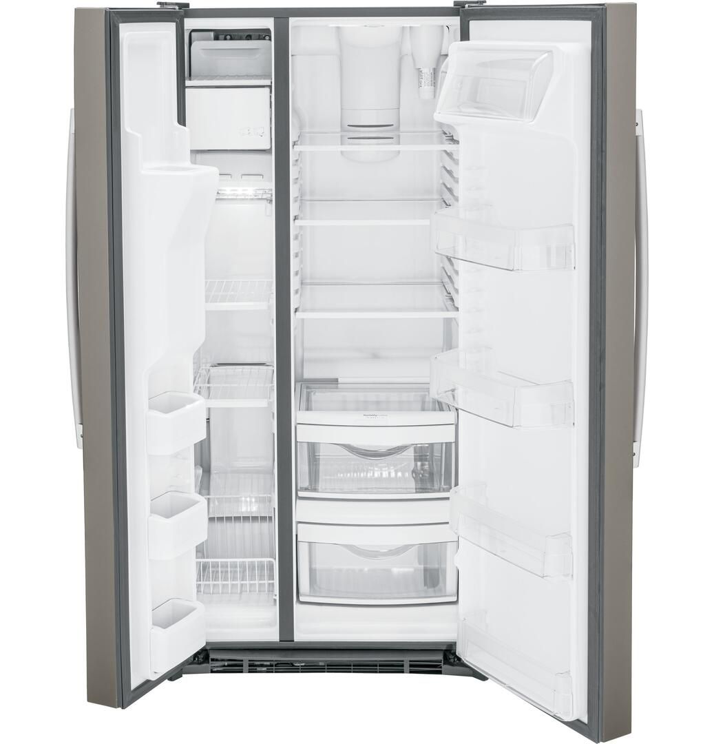 GSS23GMPES GE 33" 23 Cu Ft. Side by Side Refrigerator Slate