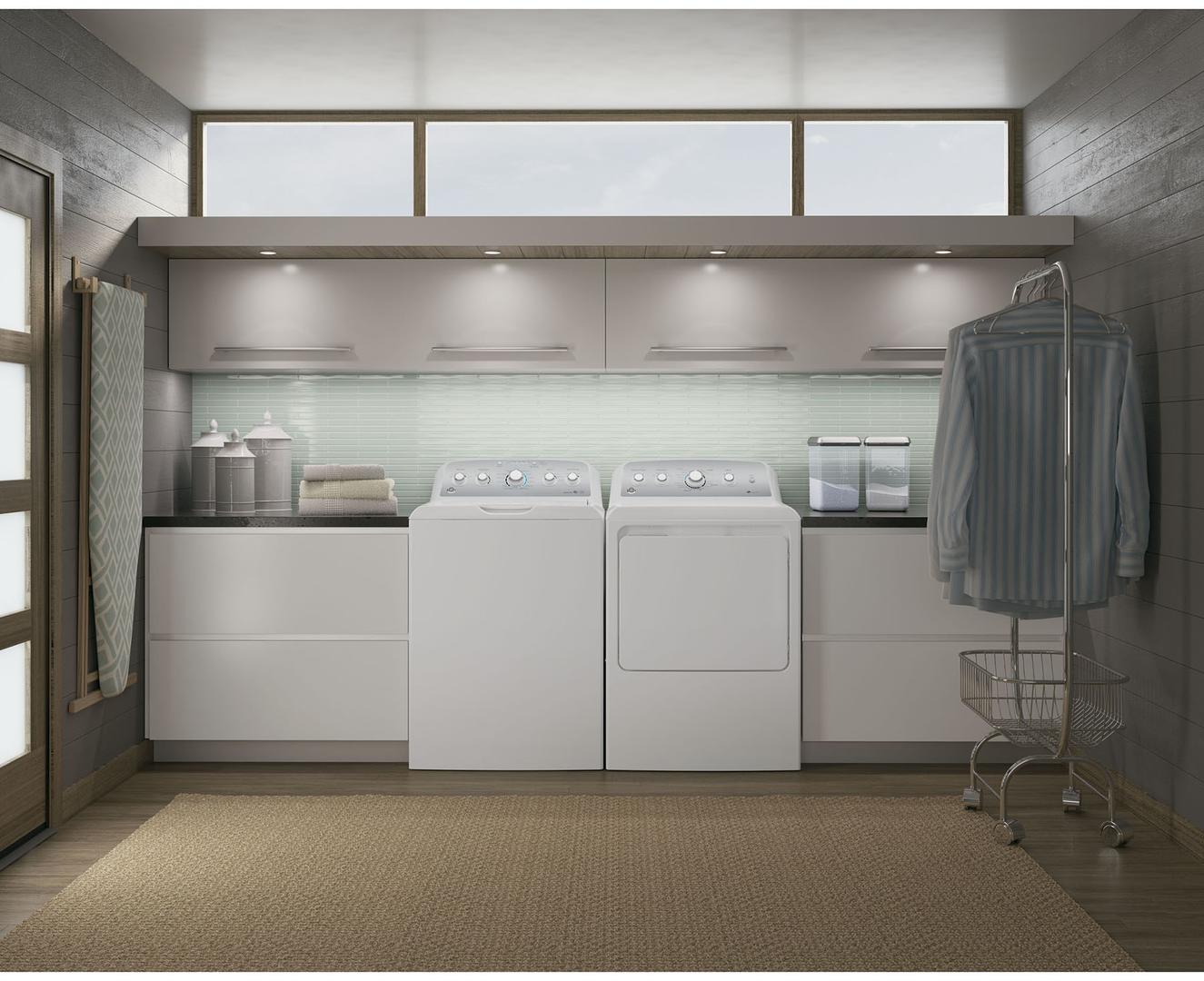 GTD45EASJWS GE 27" Electric Dryer with 7.2 cu. ft. Capacity 4 Drying