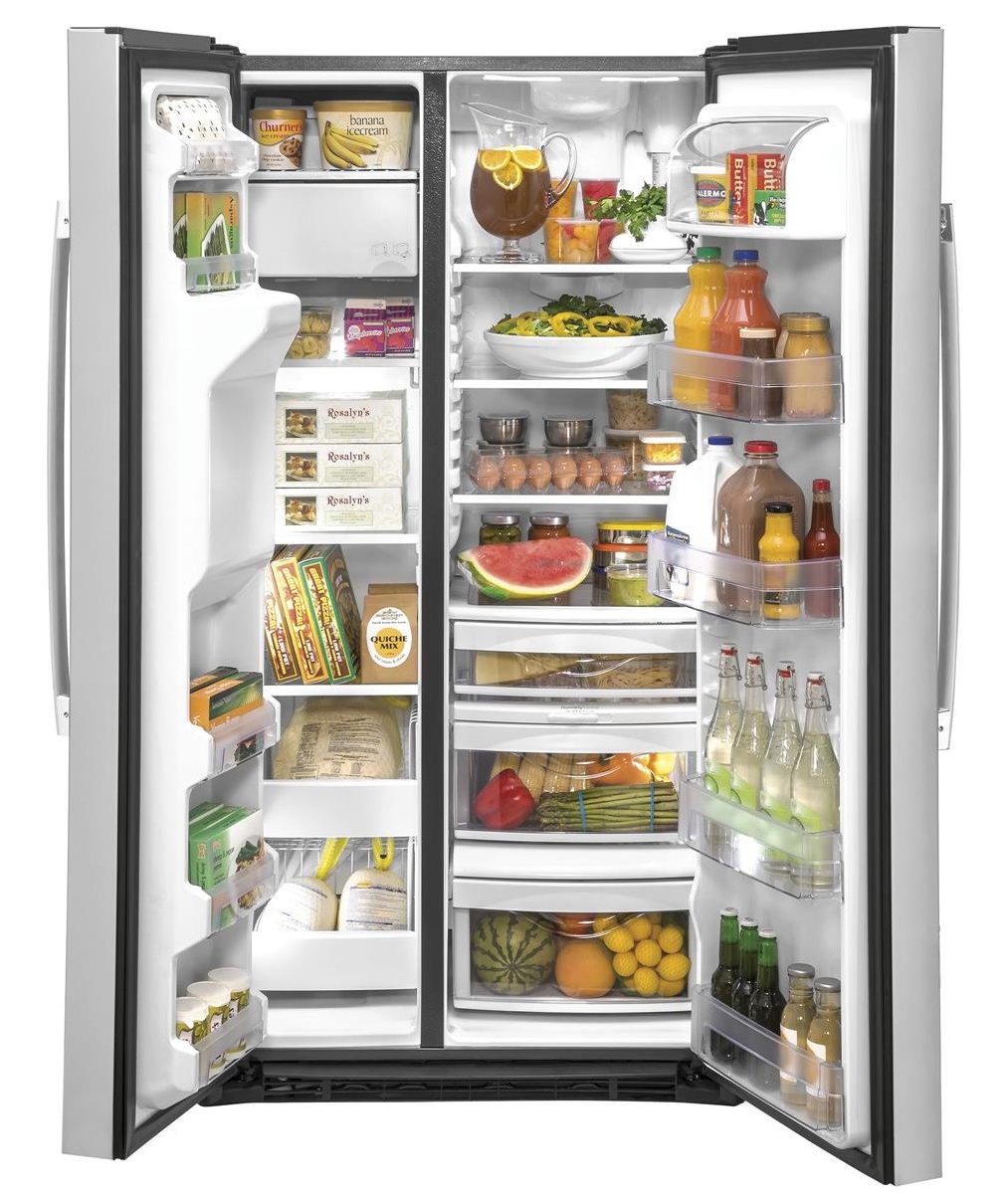 GZS22IYNFS GE 36" Counter Depth SideBySide Refrigerator Fingerprint