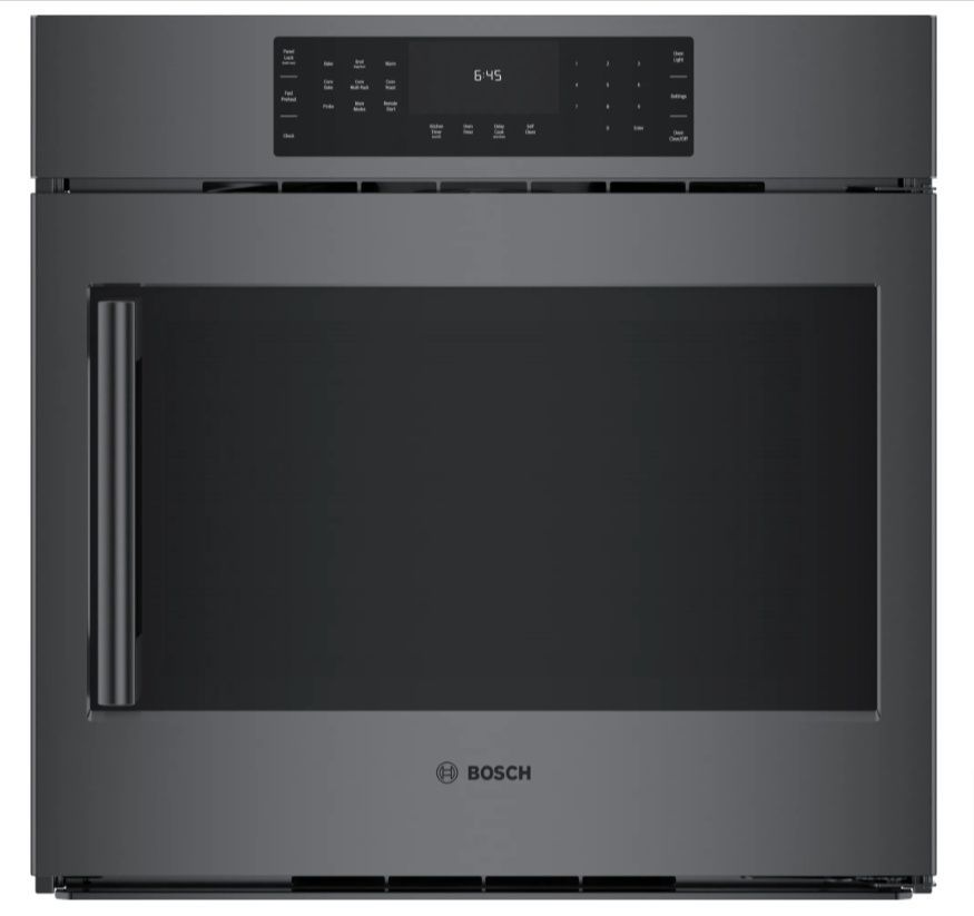 HBL8444RUC Bosch 30" Bosch 800 Series Single Wall Oven Right Swing Door Black Stainless Steel