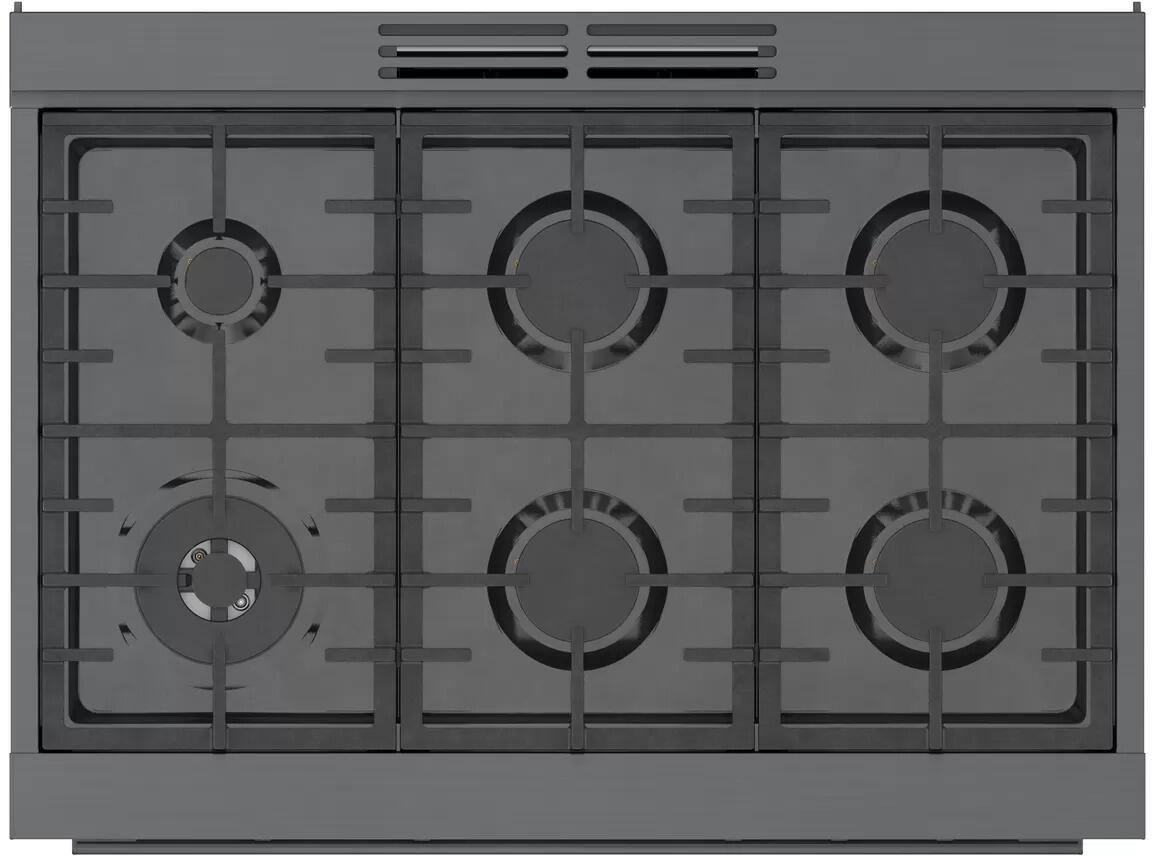 HDS8645U Bosch 36" 800 Series Industrial Style Free Standing Dual Fuel