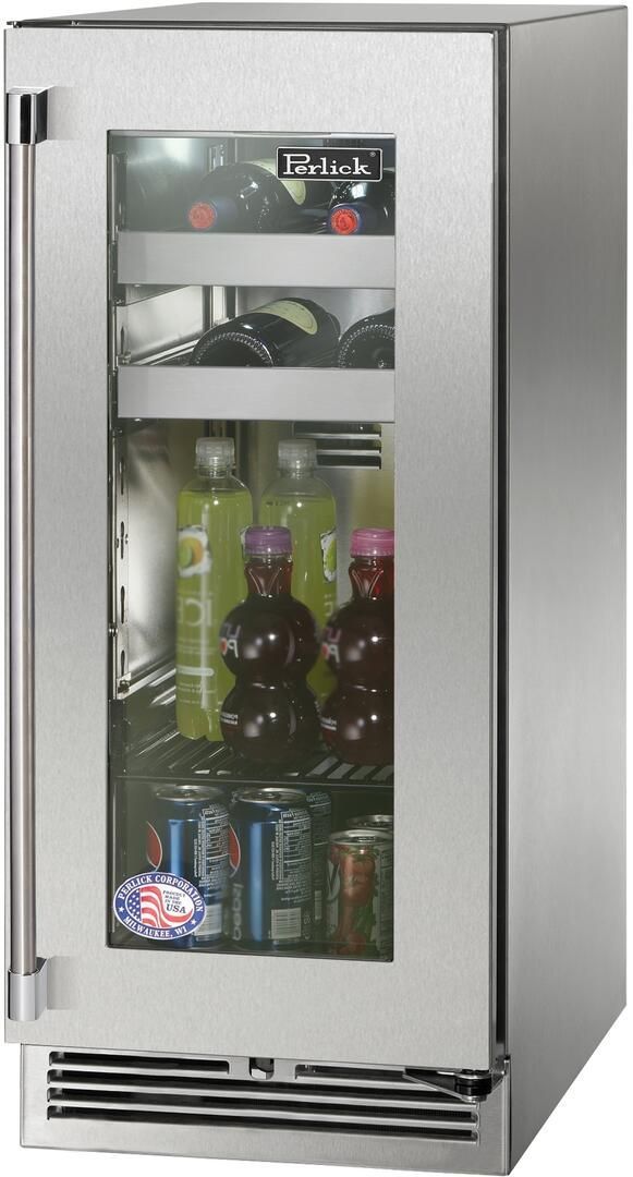 HP15BS43R Perlick 15" Signature Series Undercounter Beverage Center