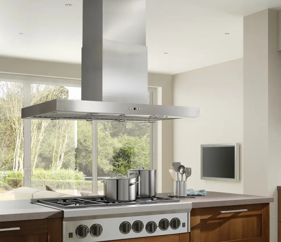 IPB9E48SB Best 48" Island Range Hood External Blower Required Stainless Steel