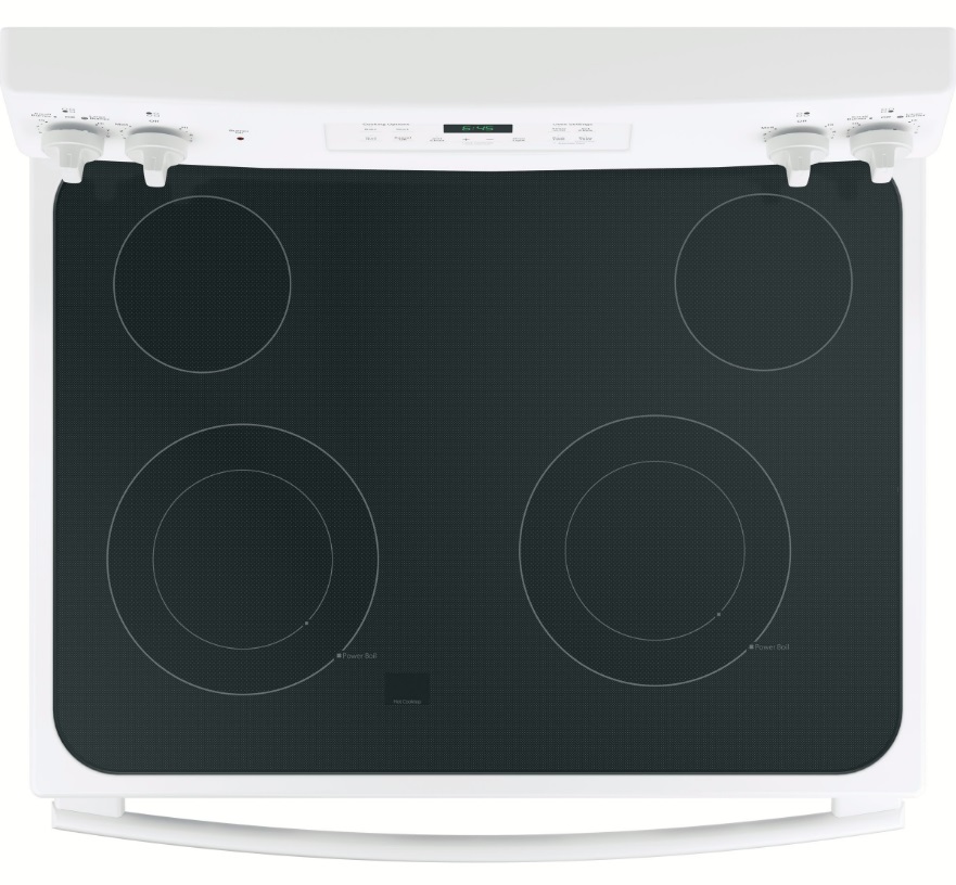 JB645DKWW GE 30" Freestanding Electric Range with Ceramic Glass Cooktop