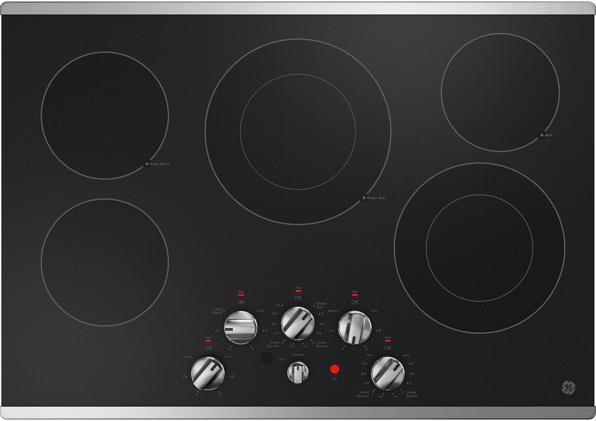 JEP5030STSS GE 30" BuiltIn ADA Compliant WiFi Enabled Electric Cooktop