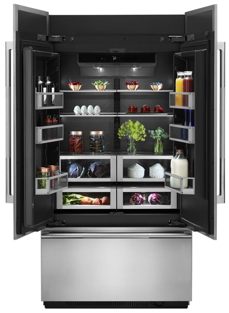 JF42NXFXDE JennAir 42" Built In French Door Refrigerator Custom Panel