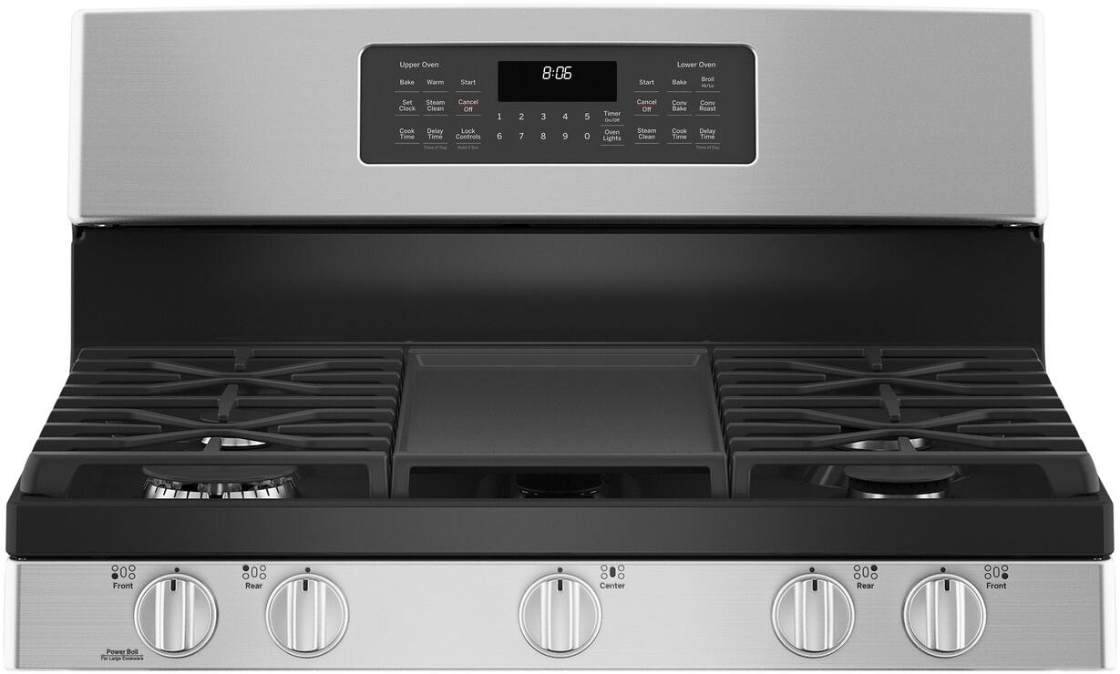 JGBS86SPSS GE 30" Free Standing Double Oven Convection Gas Range Stainless Steel
