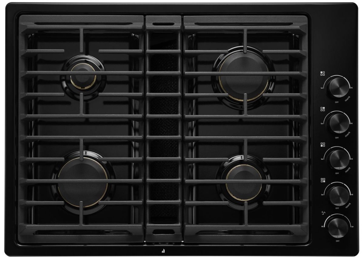 JGD3430GB JennAir 30" Gas Downdraft Cooktop 4 Burners Black