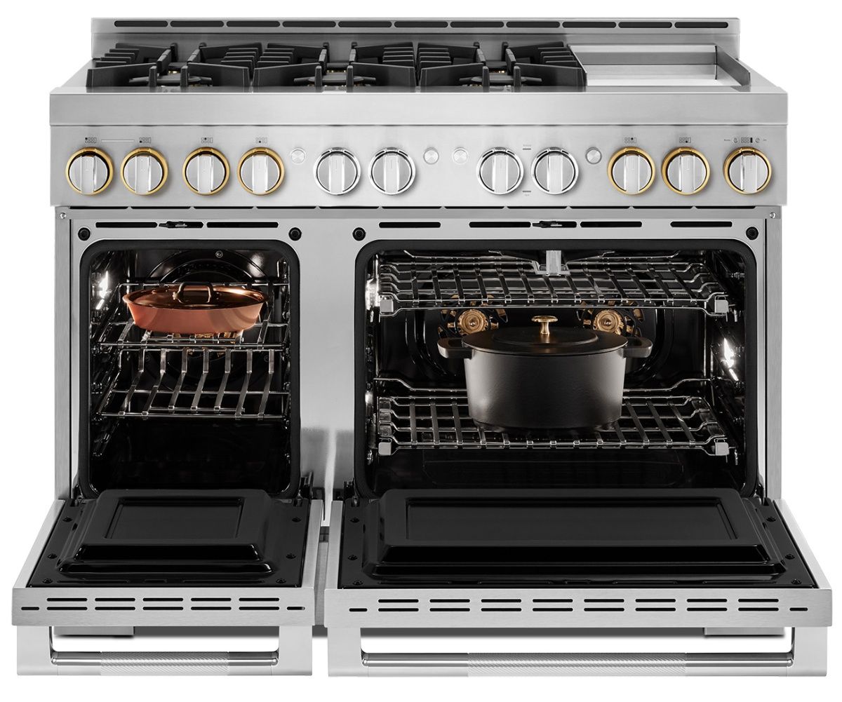 JGRP548HL JennAir RISE 48" Gas Professional Range 6 Burners and Griddle