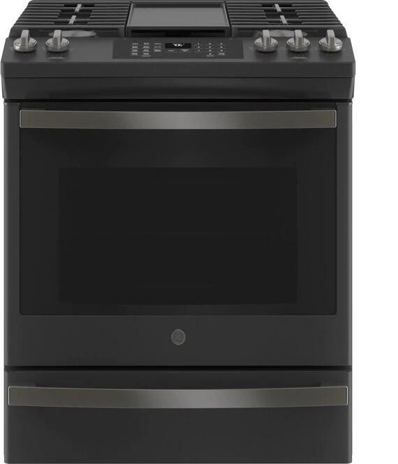 JGS760FPDS GE 30" SlideIn Front Control Convection Gas Range with No
