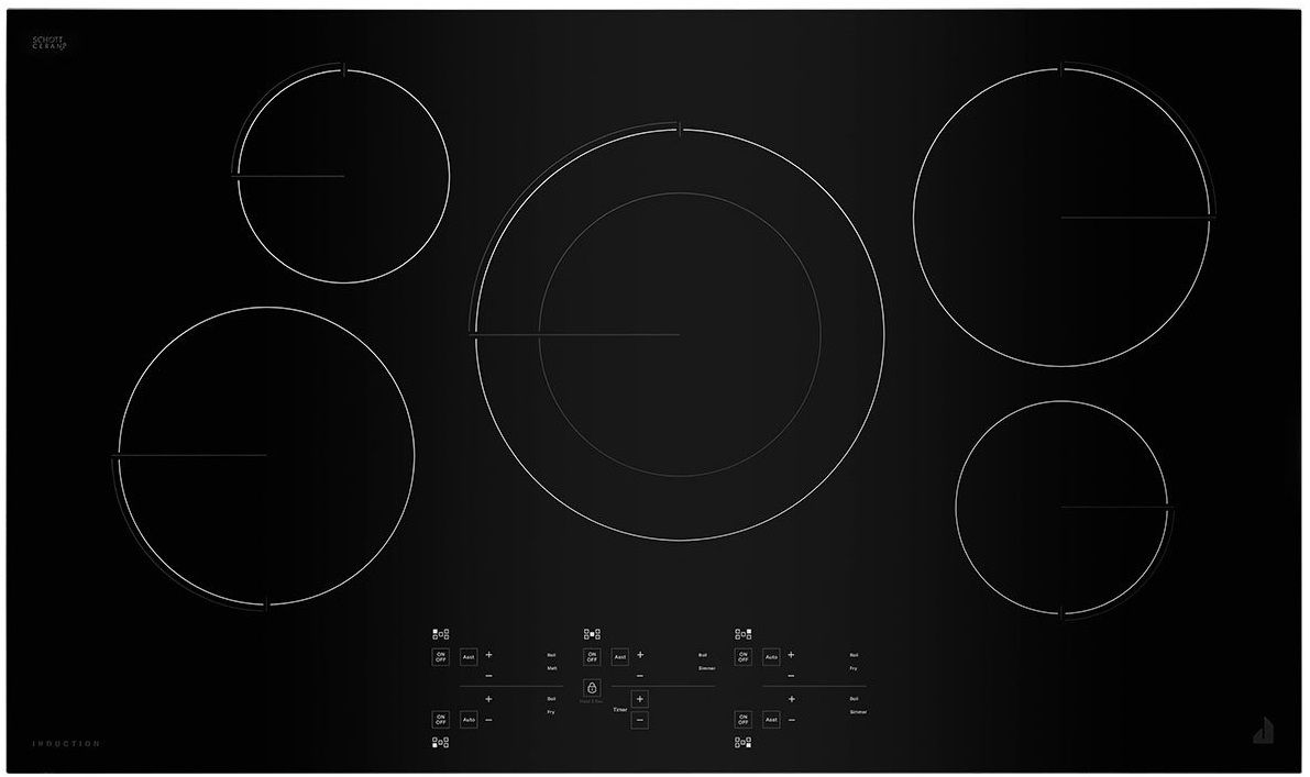 JIC4536KB JennAir 36" Oblivion Induction Cooktop with 5 Zones Black