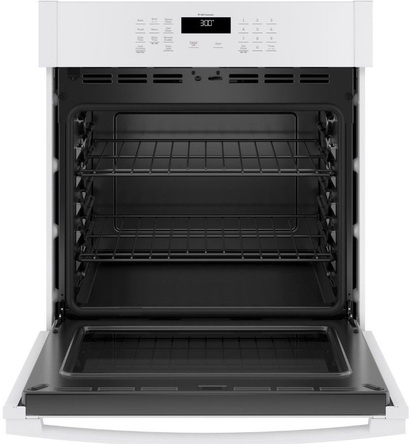 JKS3000DNWW GE 27" Electric BuiltIn Single Wall Oven with Never Scrub