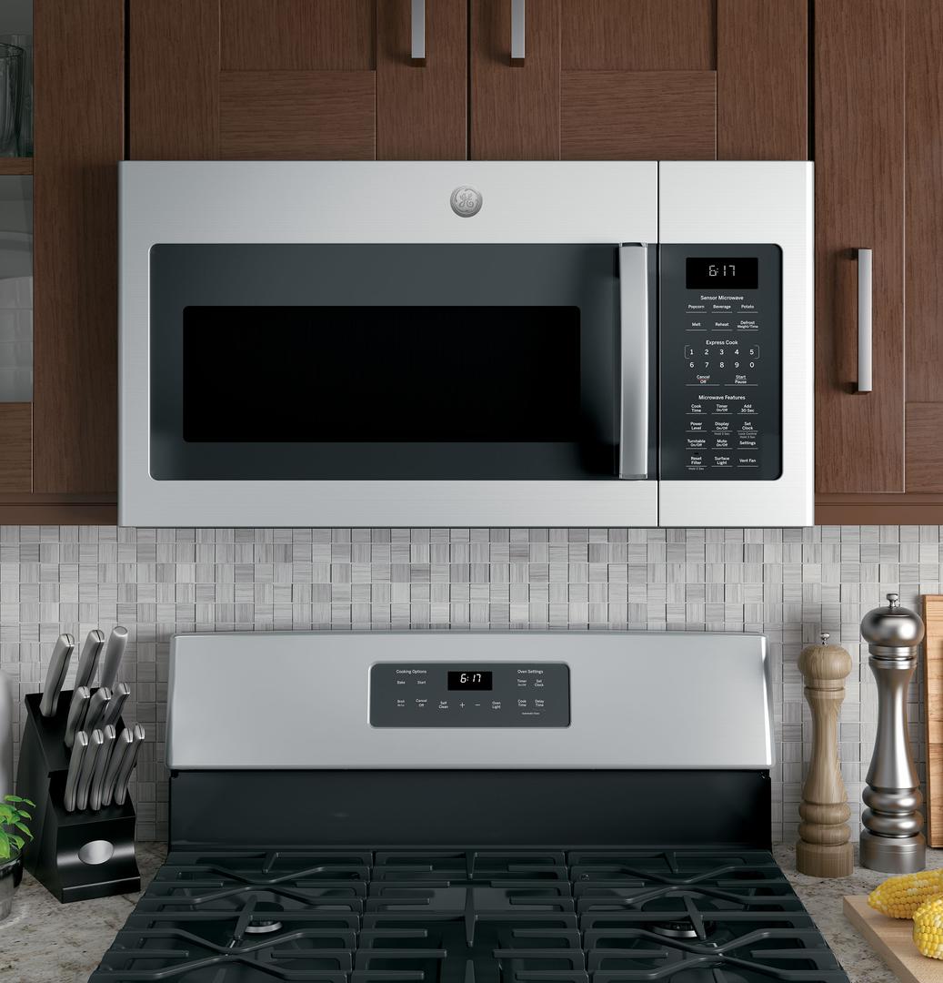 JVM6175YKFS GE 30" 1.7 cu. ft. OvertheRange Microwave 300 CFM