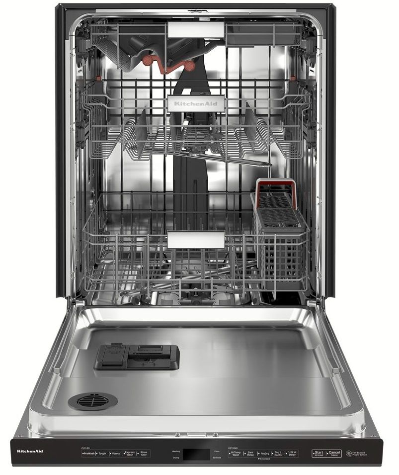 KDTM604KBS KitchenAid 24" Top Control Dishwasher with FreeFlex Third