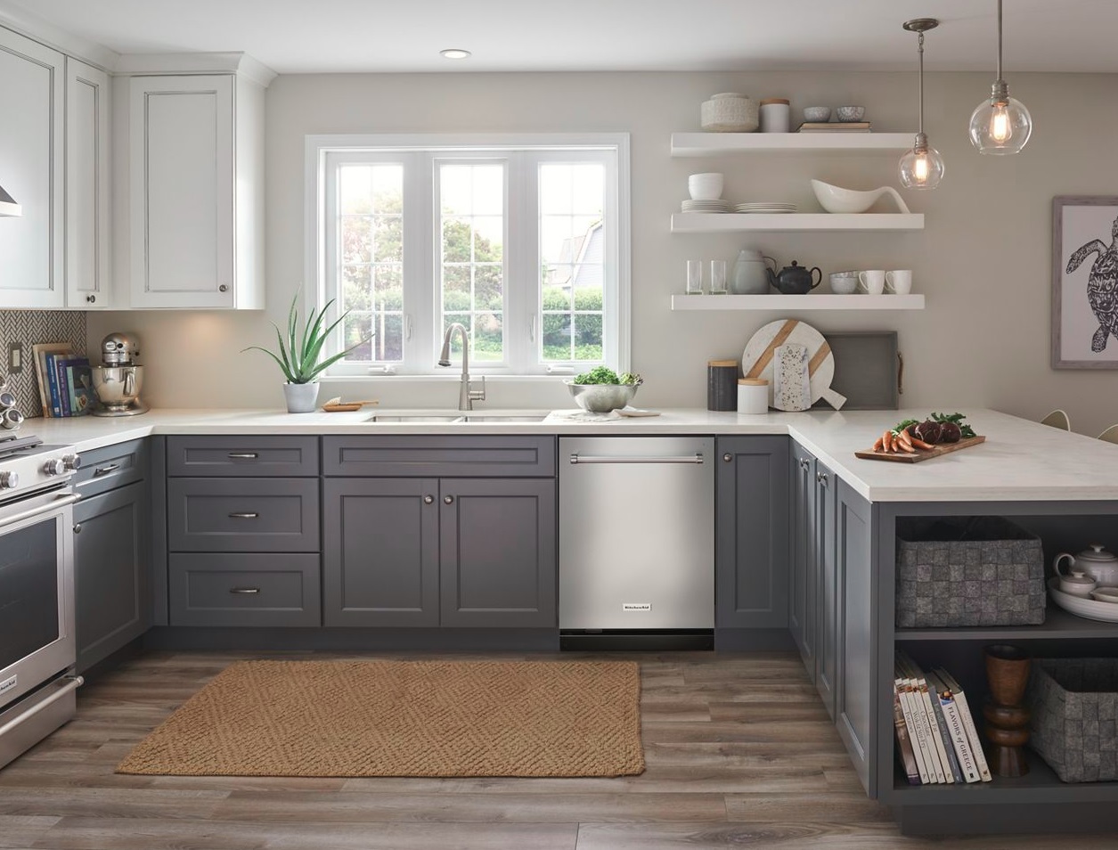 KDTM604KPS KitchenAid 24" Top Control Dishwasher with FreeFlex Third