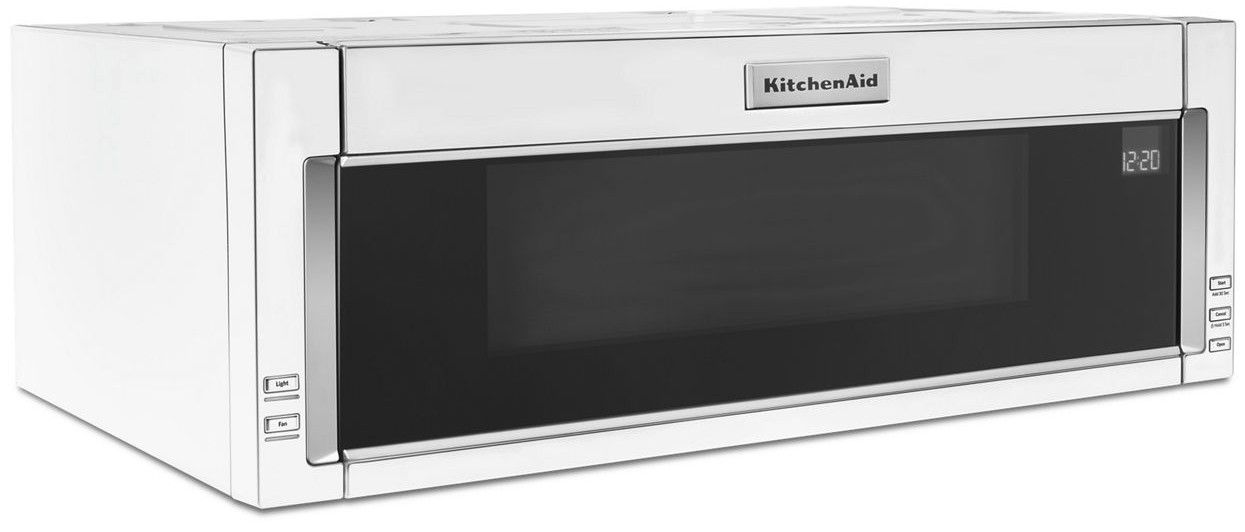 KMLS311HWH KitchenAid 30" Low Profile Over the Range Low Profile Microwave Hood Combination with