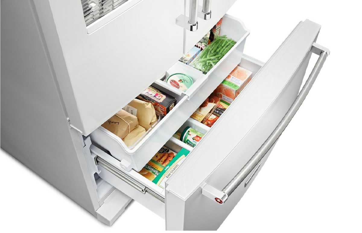 KRFF507HWH KitchenAid 36" 26.8 cu.ft. Standard Depth French Door