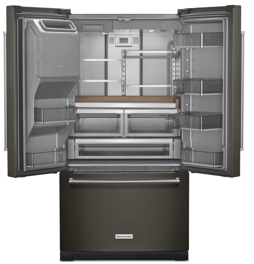 KRFF577KBS KitchenAid 36" 26.8 cu ft French Door Refrigerator with