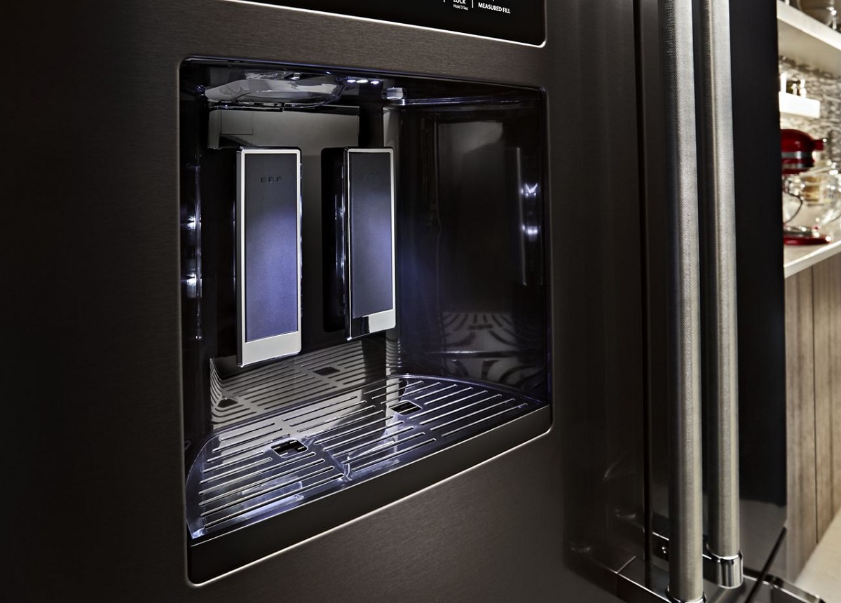 KRFF577KBS KitchenAid 36" 26.8 cu ft French Door Refrigerator with