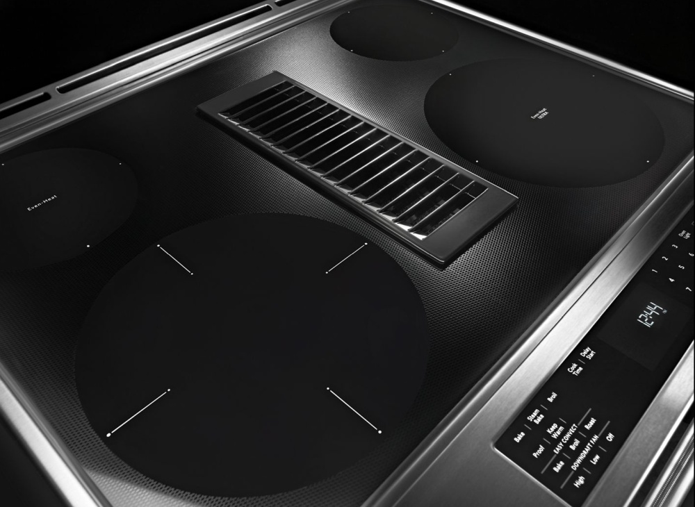 KSEG950ESS KitchenAid 30Inch 4Element Electric Downdraft SlideIn