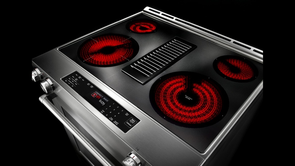 KSEG950ESS KitchenAid 30Inch 4Element Electric Downdraft SlideIn