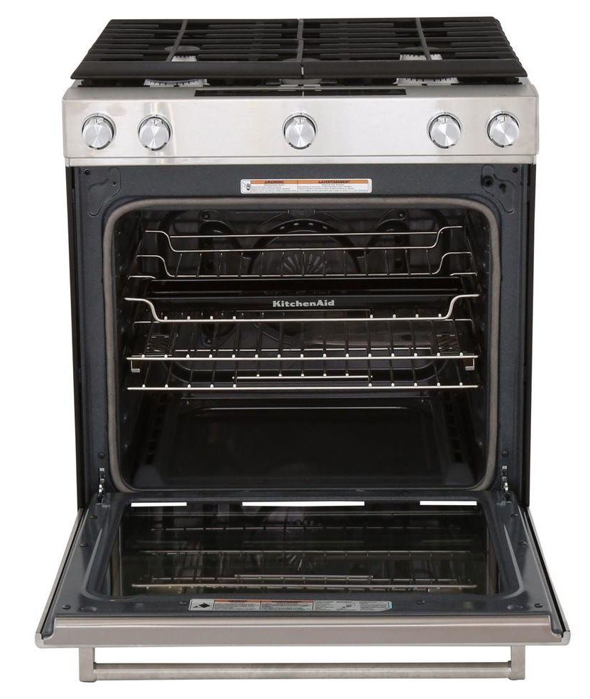KSGG700ESS KitchenAid 5.8 Cu. Ft. 30" Gas 5 Burner Slidein Convection