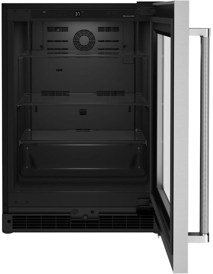 KURR214KSB KitchenAid 24" Undercounter Refrigerator with Glass Door