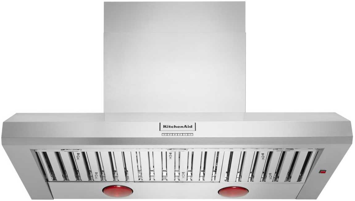 KVWC958KSS KitchenAid 48" Commercial Style Wall Mount Canopy Hood