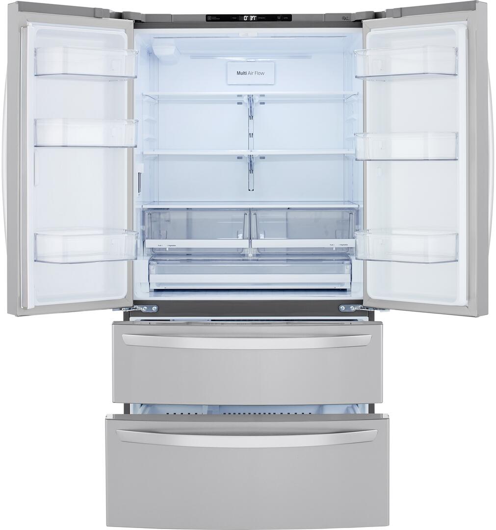 LMWC23626S LG 36 " 23 cu.ft. 4 Door French Door Counter Depth Refrigerator with Factory